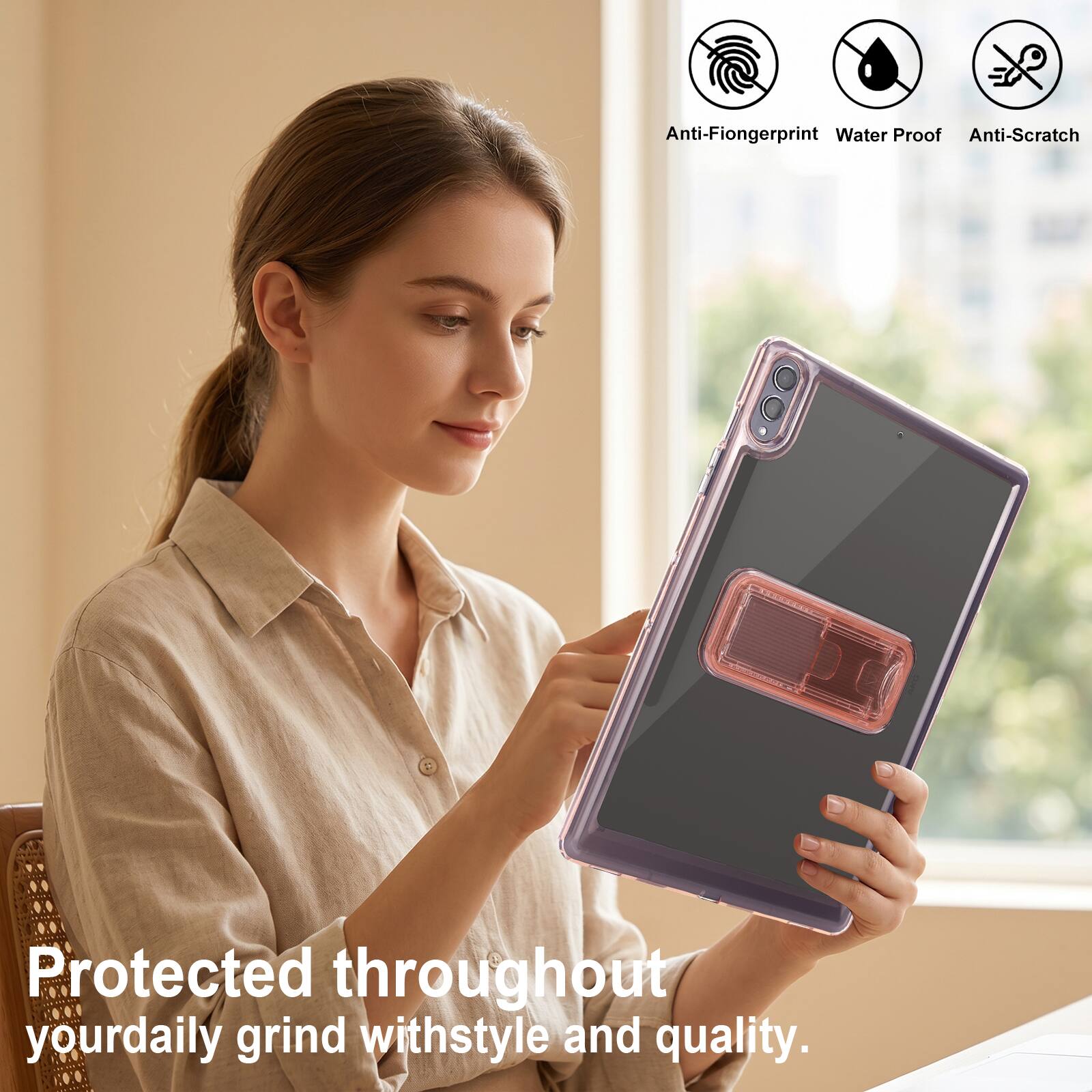 Anti-Fingerprint Water Proof Anti-Scratch Protected throughout your daily grind with style and quality.