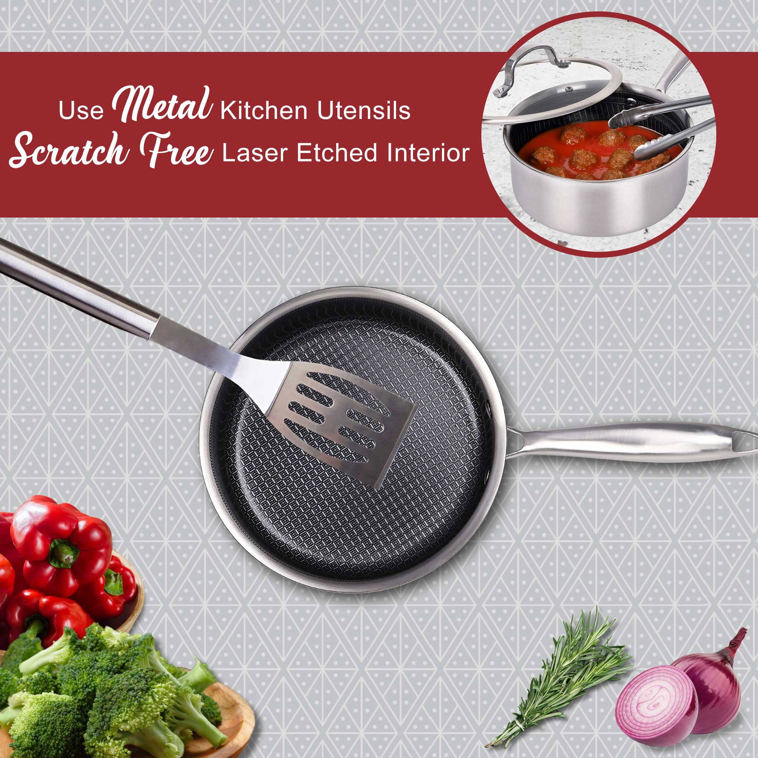 Use Metal Kitchen Utensils Scratch Free Laser Etched Interior