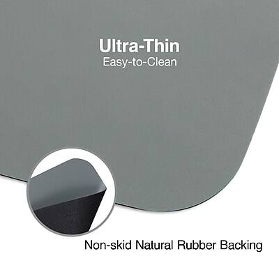 Ultra-Thin  
Easy-to-Clean  
Non-skid Natural Rubber Backing