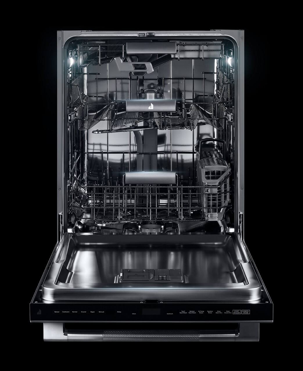 Alt View 15. JennAir - Top Control Built-In Stainless Steel Tub Dishwasher with 3rd Rack and 38 dBA - Stainless steel.