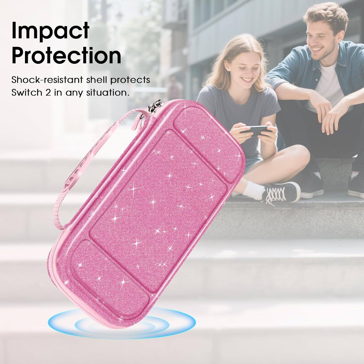 Impact Protection  
Shock-resistant shell protects Switch 2 in any situation.