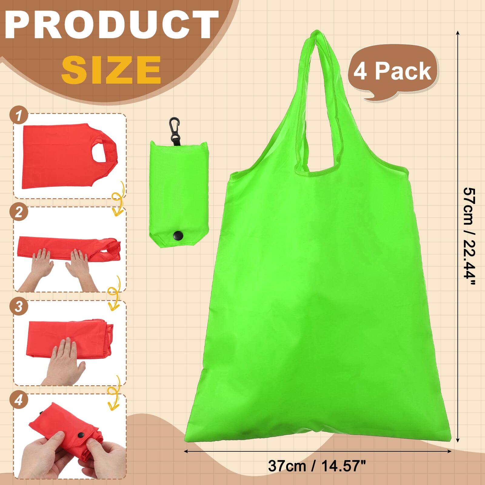 PRODUCT SIZE

4 Pack

1. 57cm / 57cm / 22.44"
2. 37cm / 14.57"