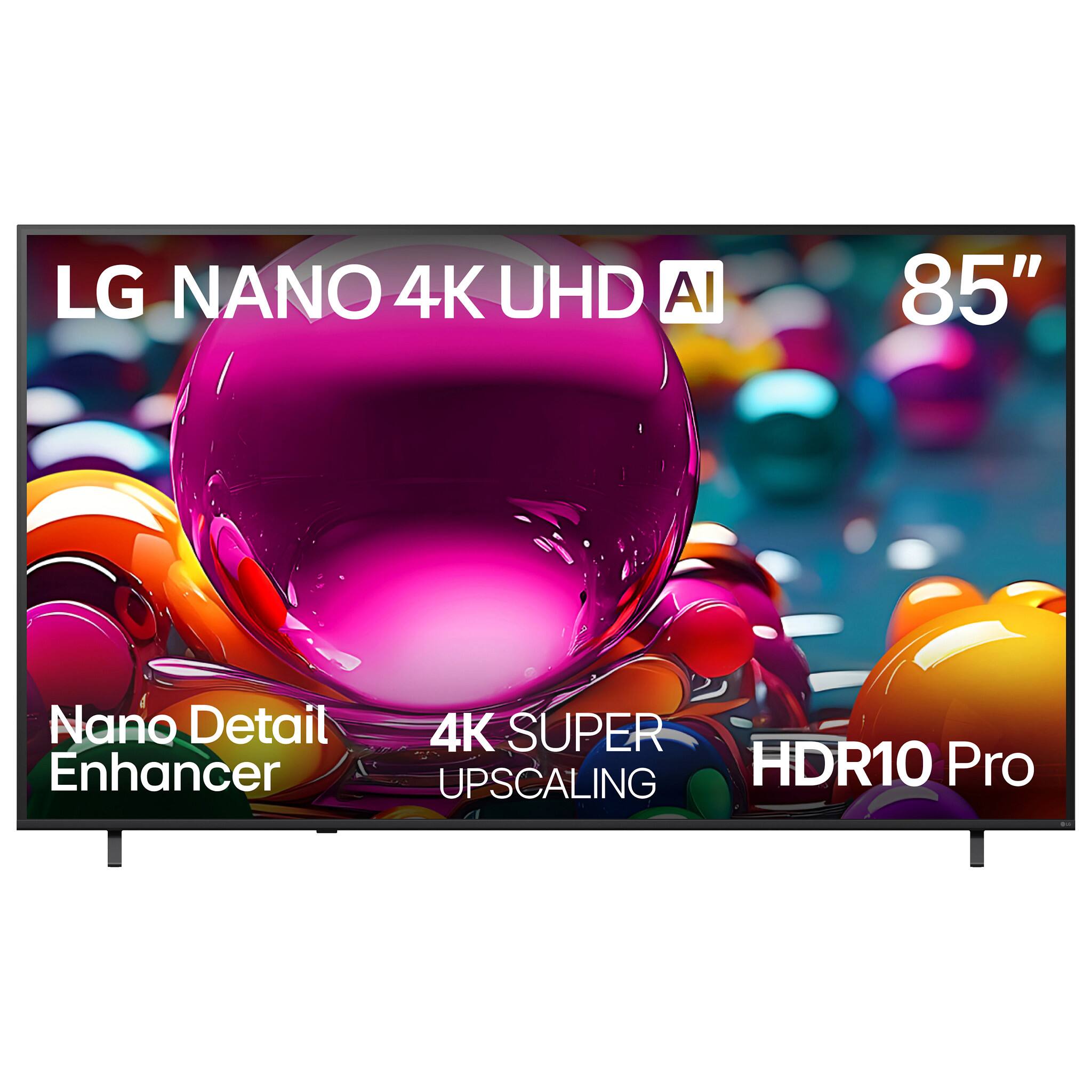 LG NANO 4K UHD AI 85" Nano Detail Enhancer 4K SUPER UPSCALING HDR10 Pro