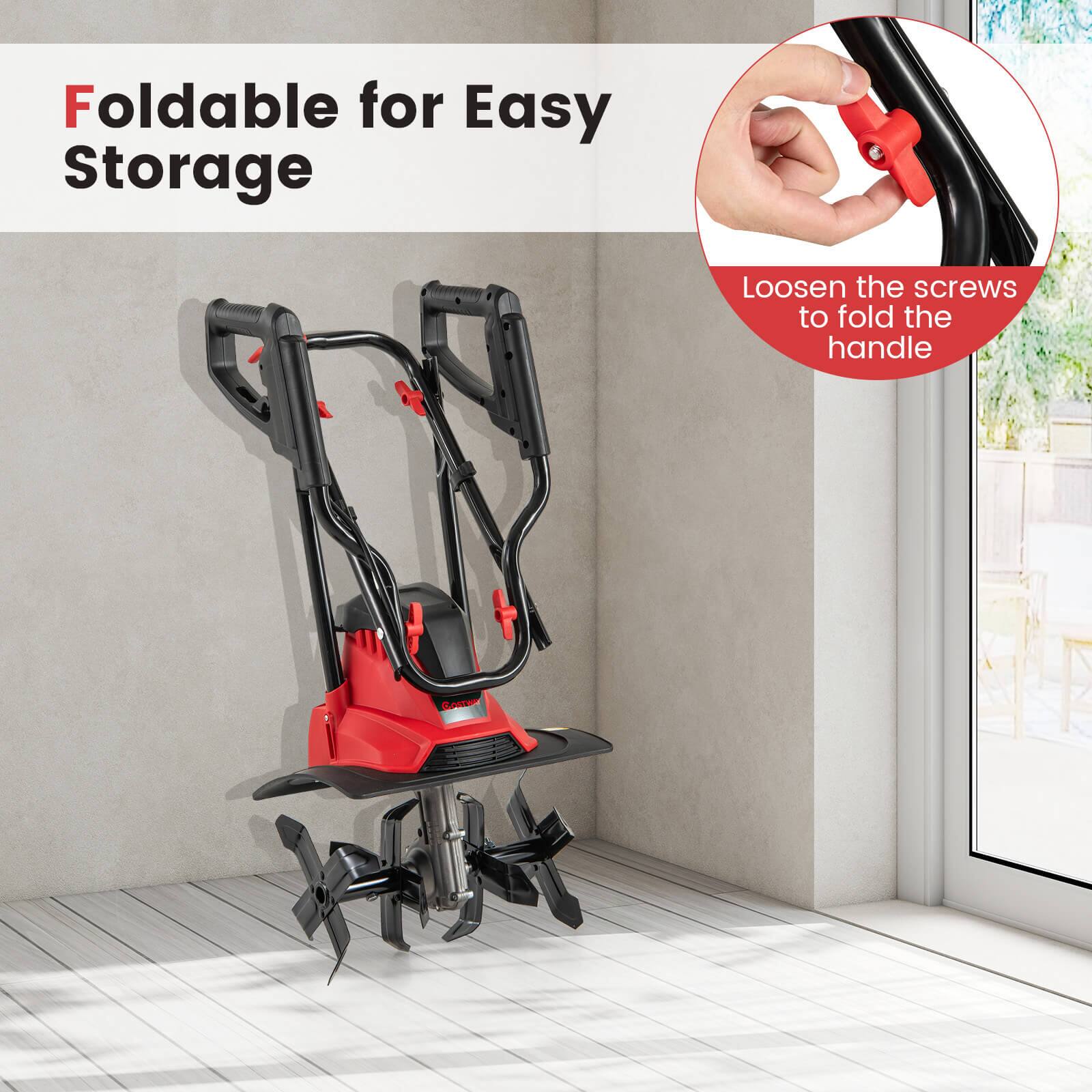 Foldable for Easy Storage

Loosen the screws to fold the handle