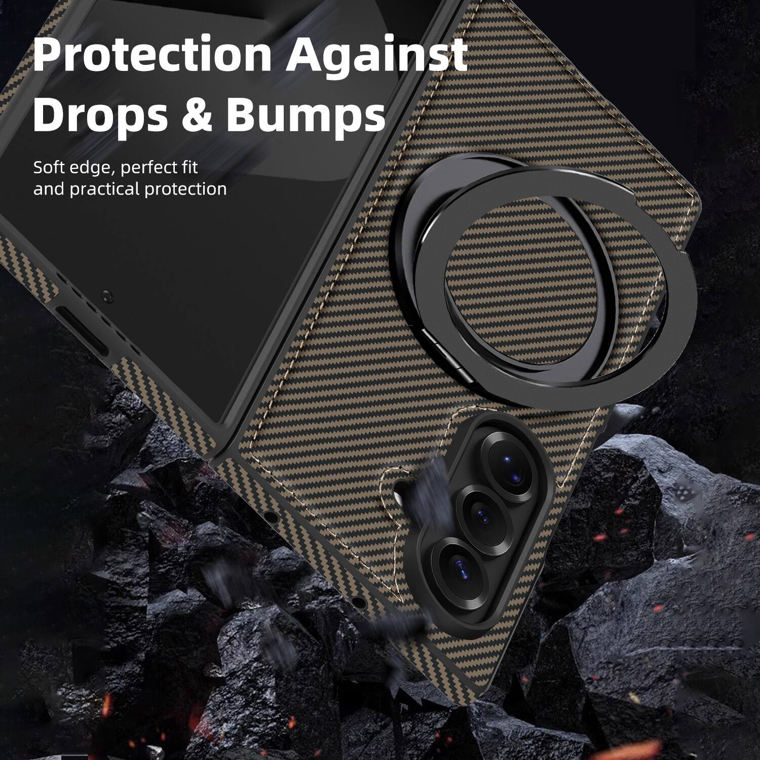 Protection Against Drops & Bumps  
Soft edge, perfect fit and practical protection