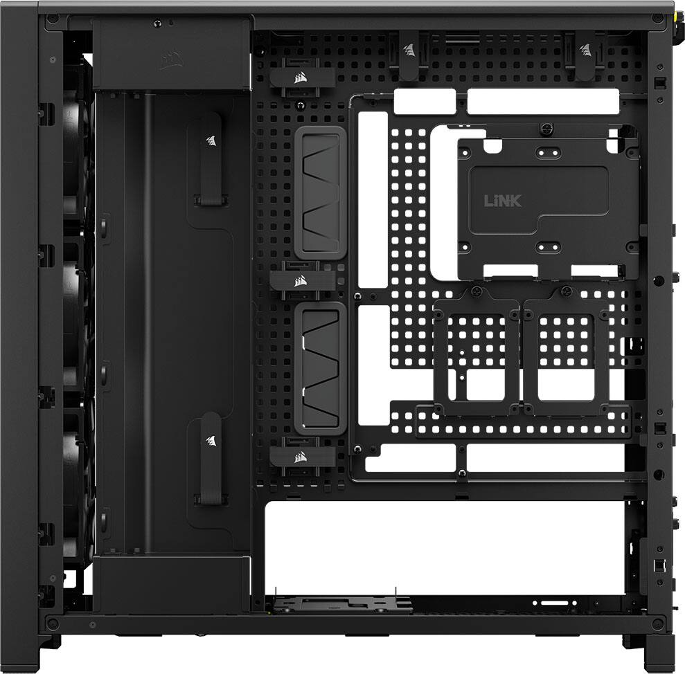 Alt View 2. CORSAIR - 5000D RS Mid-Tower Modular PC Case - Black.