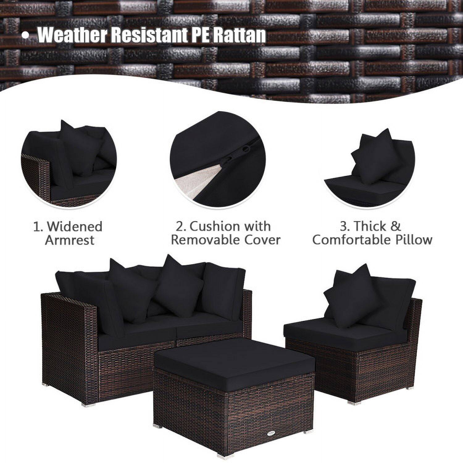 Weather Resistant PE Rattan

1. Widened Armrest
2. Cushion with Removable Cover
3. Thick & Comfortable Pillow