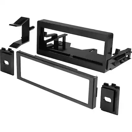 Front. American International - American International GMK345 Single-DIN Dash Installation Kit, Cadillac/Chevrolet/GMC - Black.