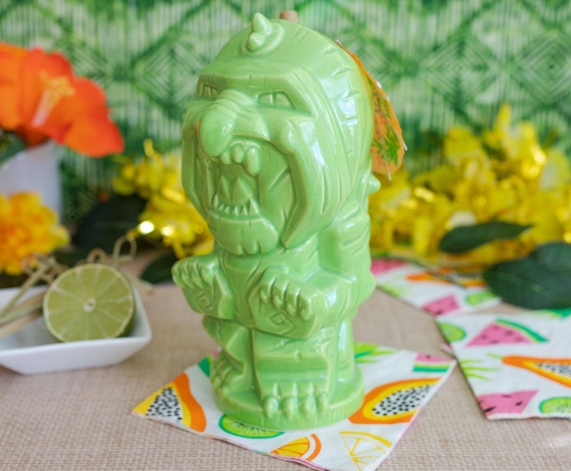 Alt View 2. Masters of the Universe - Geeki Tikis Masters of the Universe Battle Cat Ceramic Mug | Holds 14 Ounces - Green.