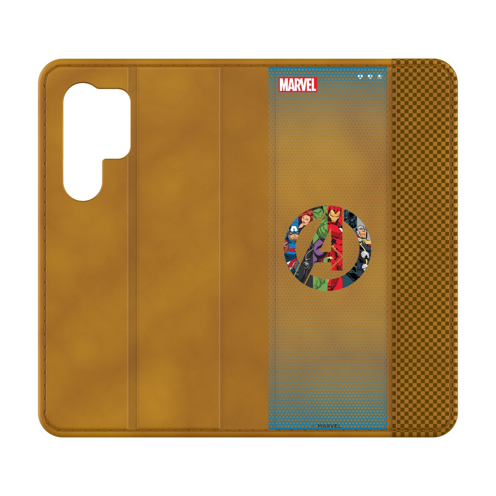 Keyscaper - Marvel Grid Folio Phone Case - Samsung Galaxy S25 - Avengers