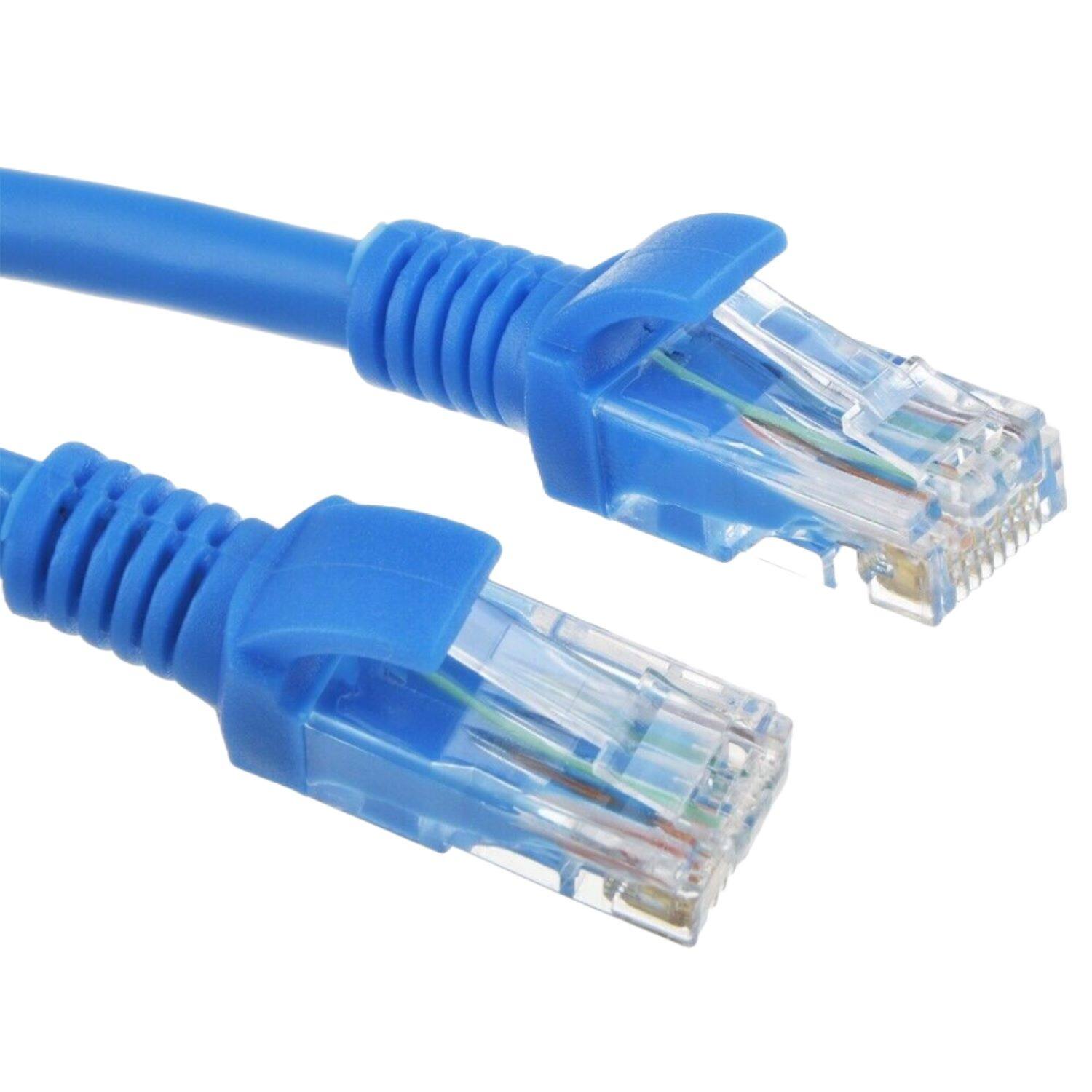 Angle. Sanoxy - CAT 6 Ethernet Cable Lan Network CAT6 Internet Modem Blue RJ45 Patch Cord 30ft - Blue.