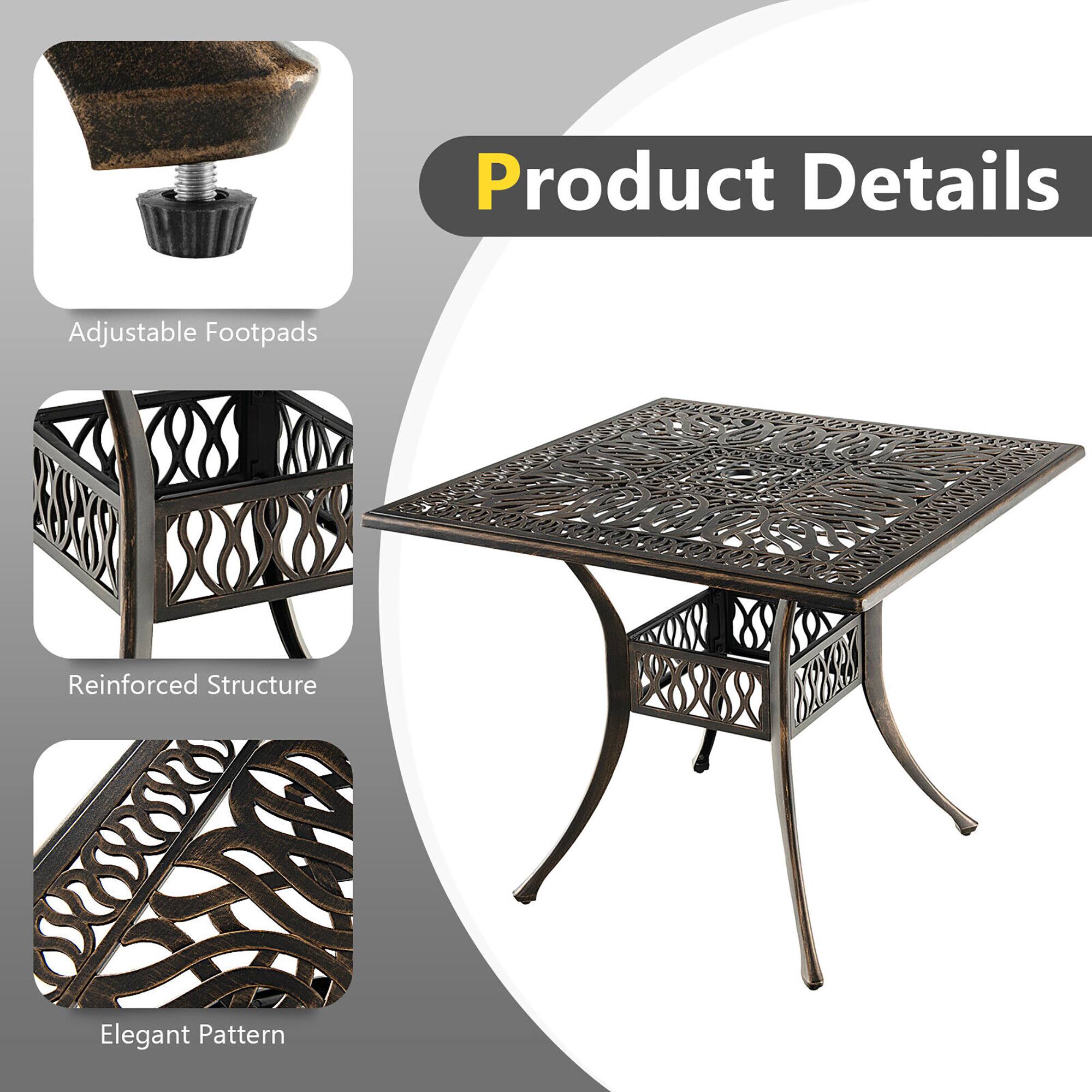 Product Details
- Adjustable Footpads
- Reinforced Structure
- Elegant Pattern