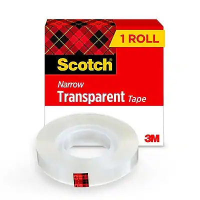 1 Roll Scotch Narrow Transparent Tape 3M