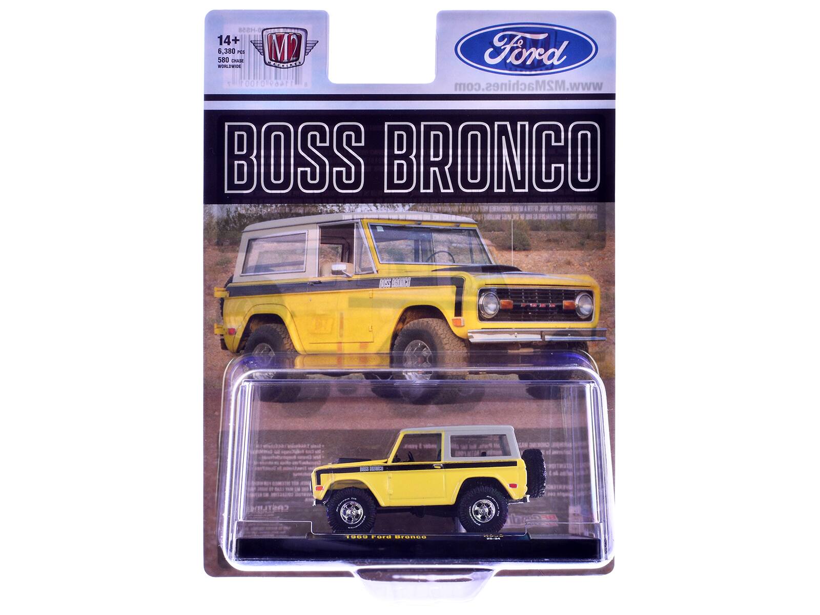 14+ 580 6,380 PeI M2 Ford RA WL OTDET 0100 11467 . www.M2Machines.com BOSS BRONCO 1 i_A e M C - - CASTLI 1009 Furd MruNGE