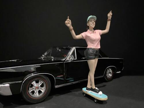Alt View 1. American Diorama - Skateboarders Figurines 4 piece Set for 1/24 Scale Models by American Diorama - Multi.