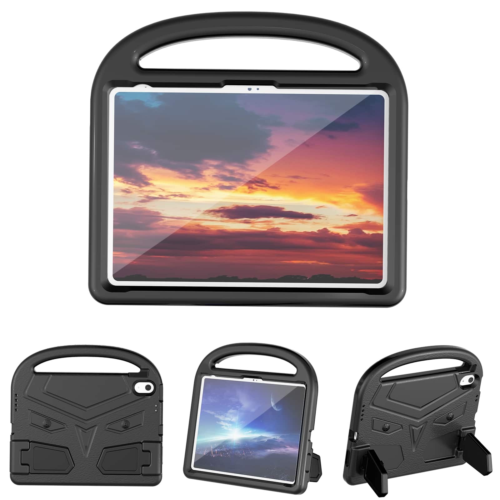 "UUCOVER - Kids Case for iPad (A16) 11-inch 2025 / iPad 10th Gen 10.9"" 2022,Shockproof EVA Case Handle Kickstand Cover - Black" price history on PriceWatchPro