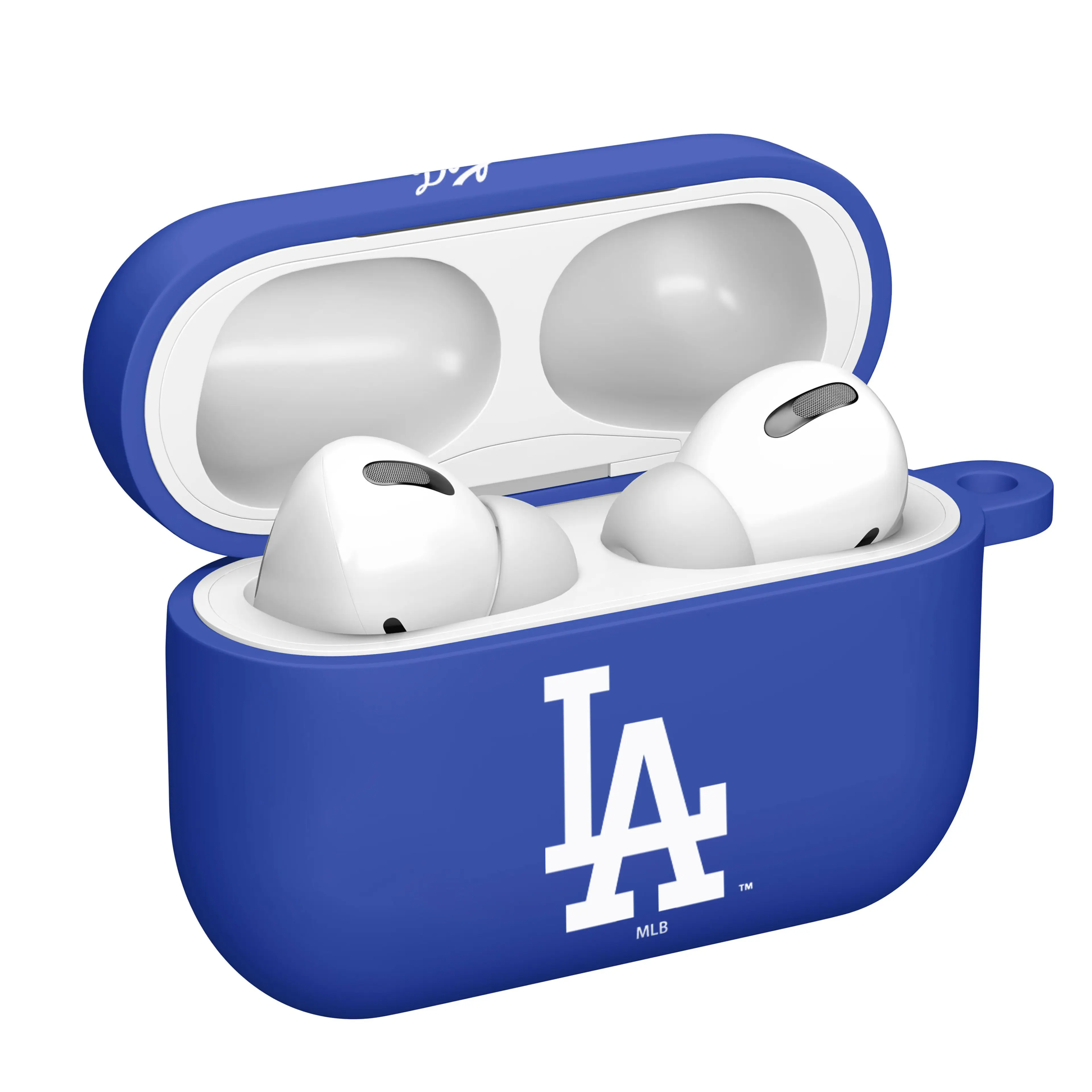 Alt View 1. Artinian - Los Angeles Dodgers AirPods Pro Silicone Case Cover - Blue.