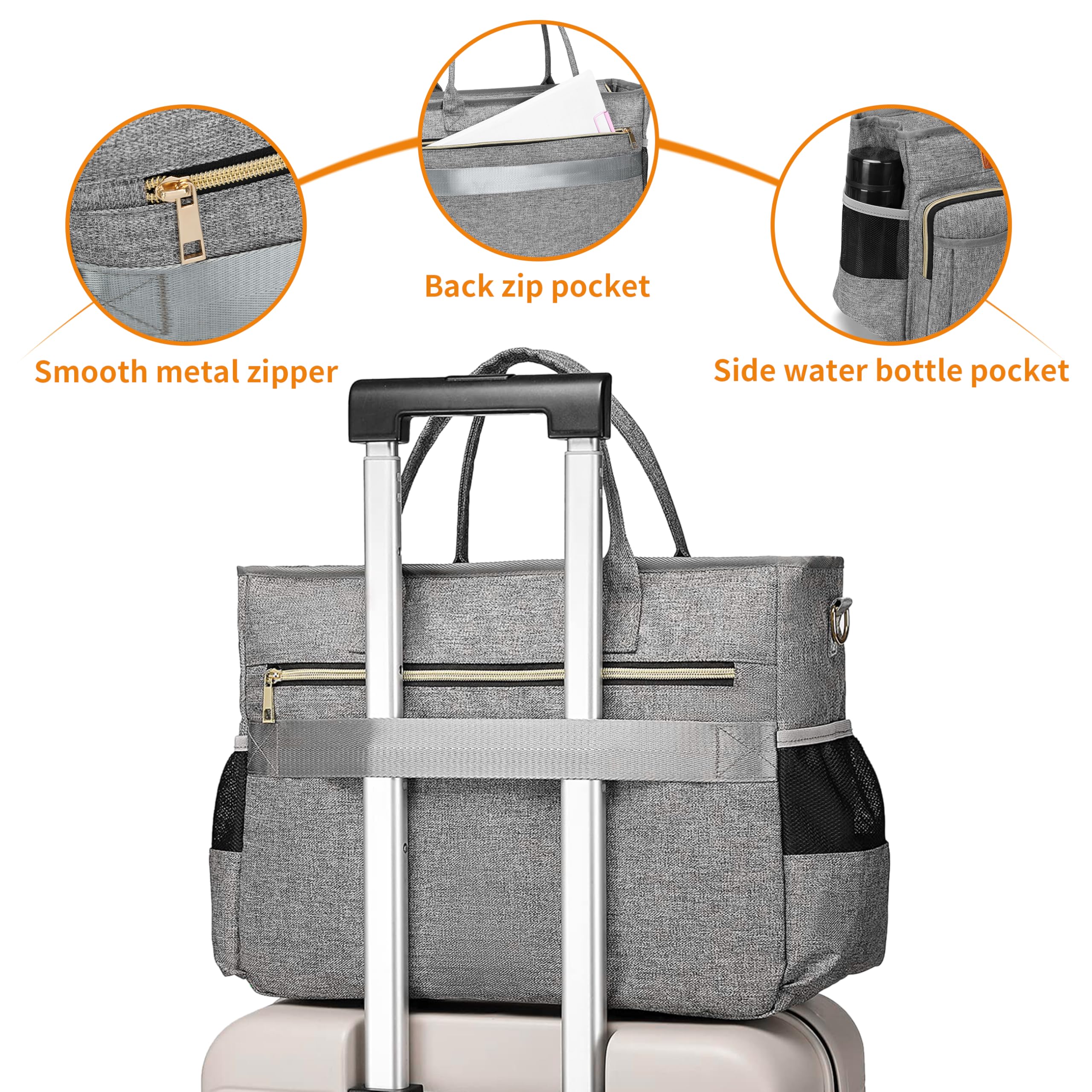 - Back zip pocket
- Smooth metal zipper
- Side water bottle pocket