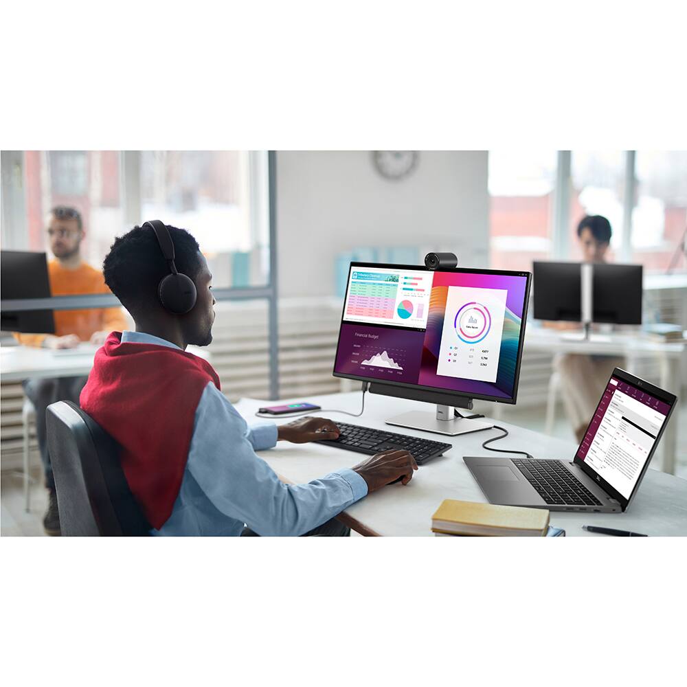 Alt View 3. Dell - 24 Full HD LED Monitor Black/Silver with 26 Months Protection Pack Bundle.