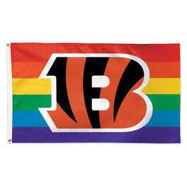 WinCraft - Cincinnati Bengals 3' x 5' Pride 1-Sided Deluxe Flag - Multicolor