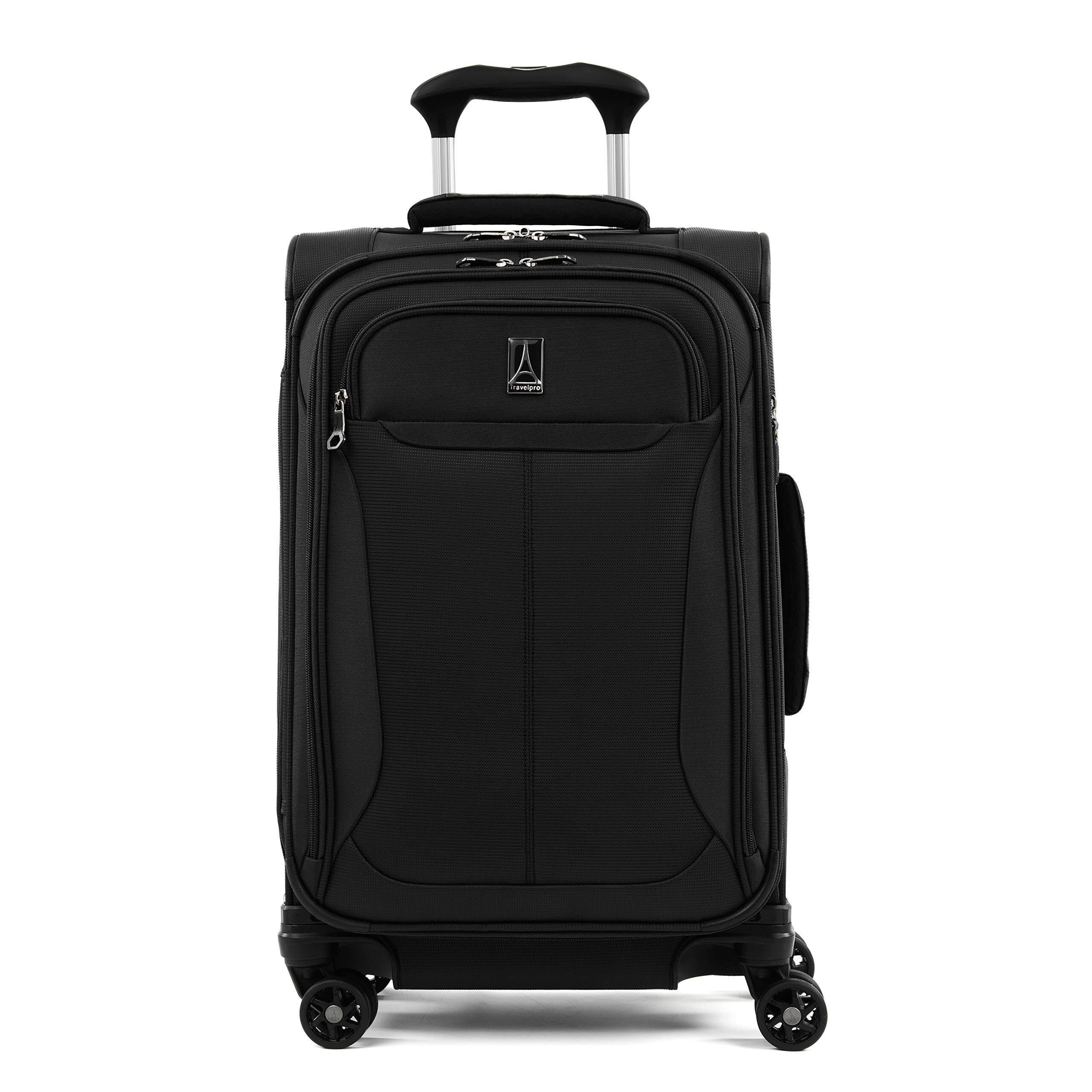 Angle. Travelpro - Travelpro Tourlite Softside Expandable Luggage 21" Carry On Spinner - Black.