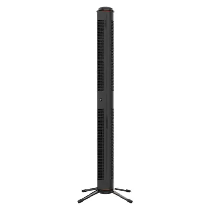 Front. Sharper Image - Axis 42 Tower Fan - Black.