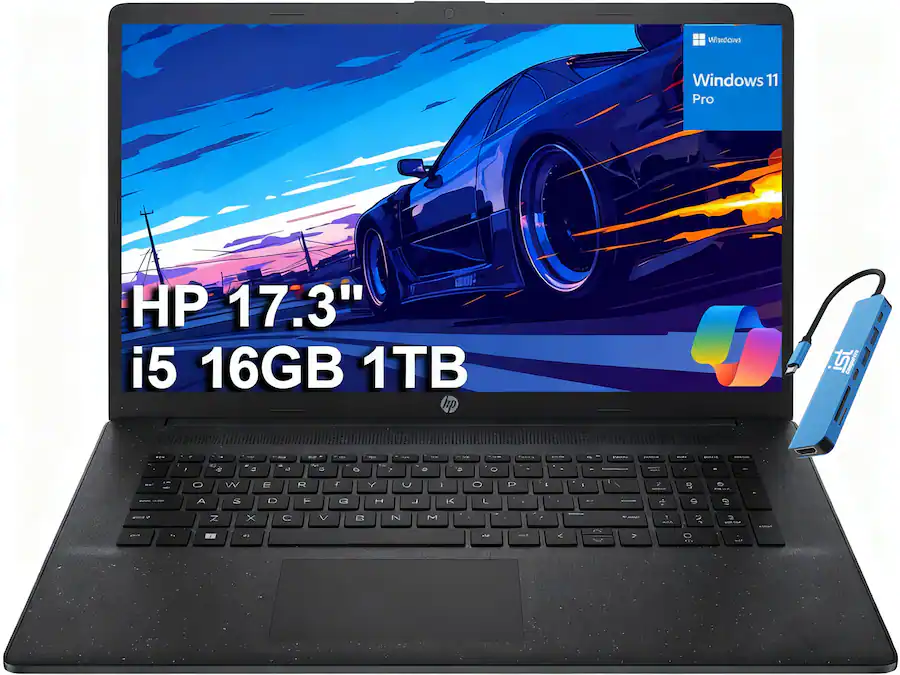 HP 17 17.3 HD+ Laptop Intel Core i5 with 16GB Memory 1TB SSD HP 17 17.3 HD+ Laptop Intel Core i5 with 16GB Memory 1TB SSD