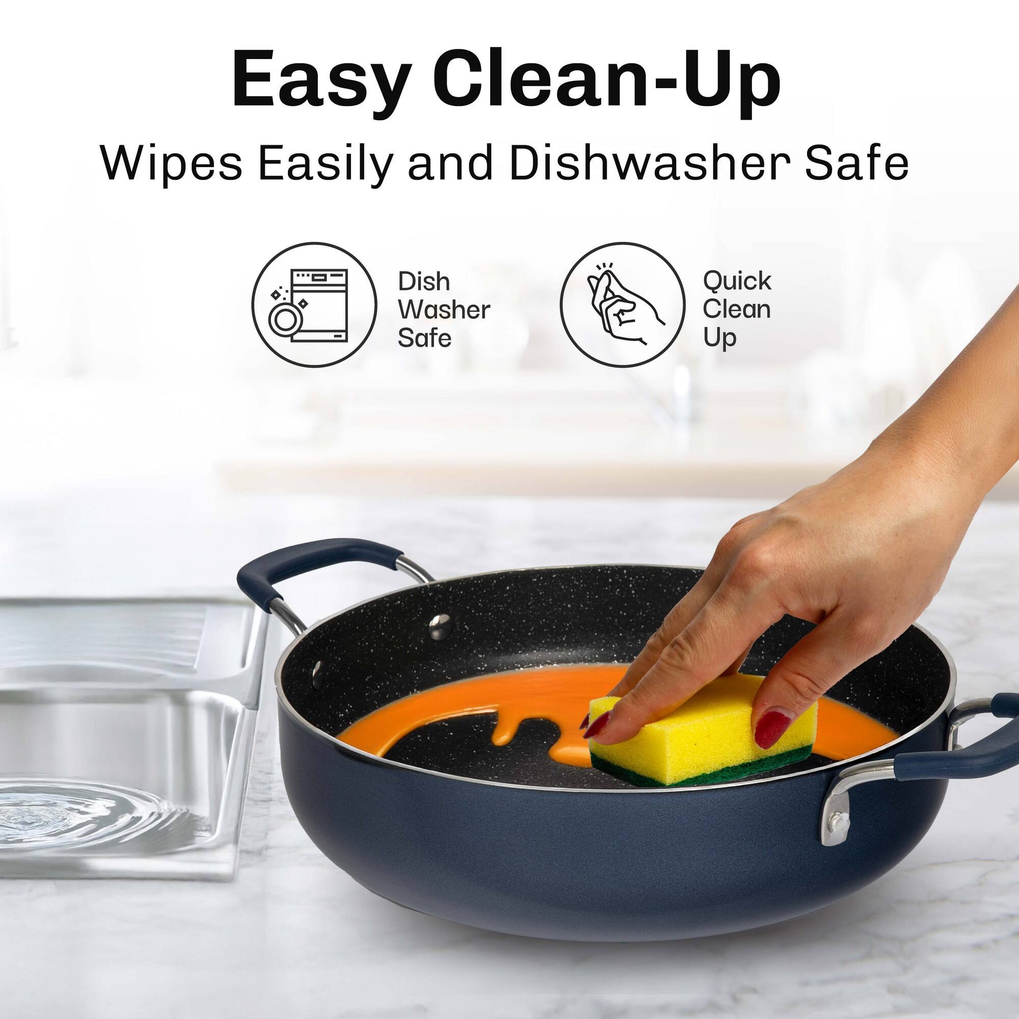 Easy Clean-Up  
Wipes Easily and Dishwasher Safe  

Dish Washer Safe  
Quick Clean Up