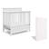 Front. Storkcraft - Petal Mini 4-in-1 Convertible Crib - White.