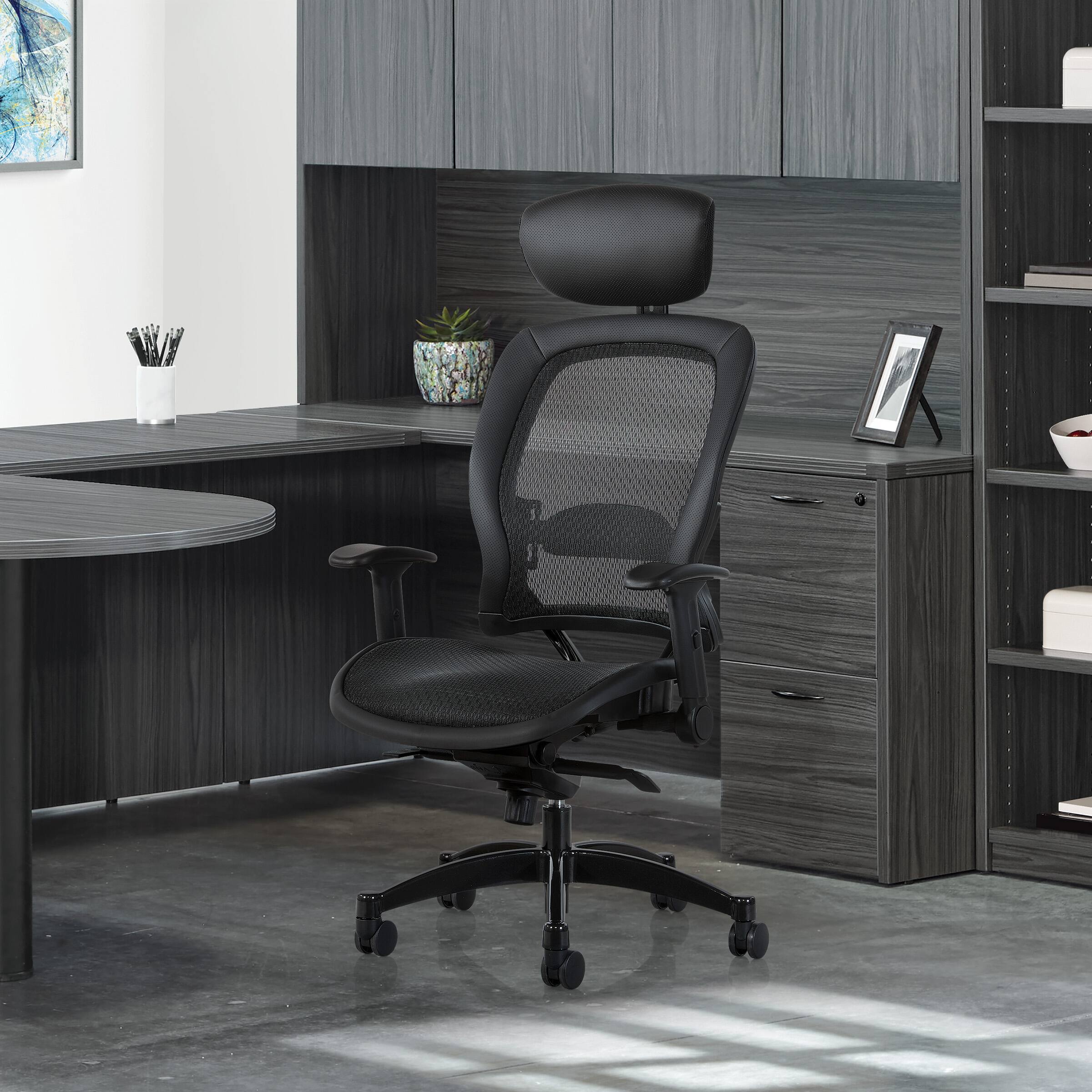 Alt View 13. OSP Home Furnishings - Executive Breathable Mesh Black Chair - Black.