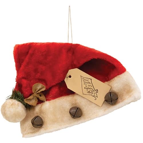 BreeBe - Peeping Mouse Santa Hat - Red