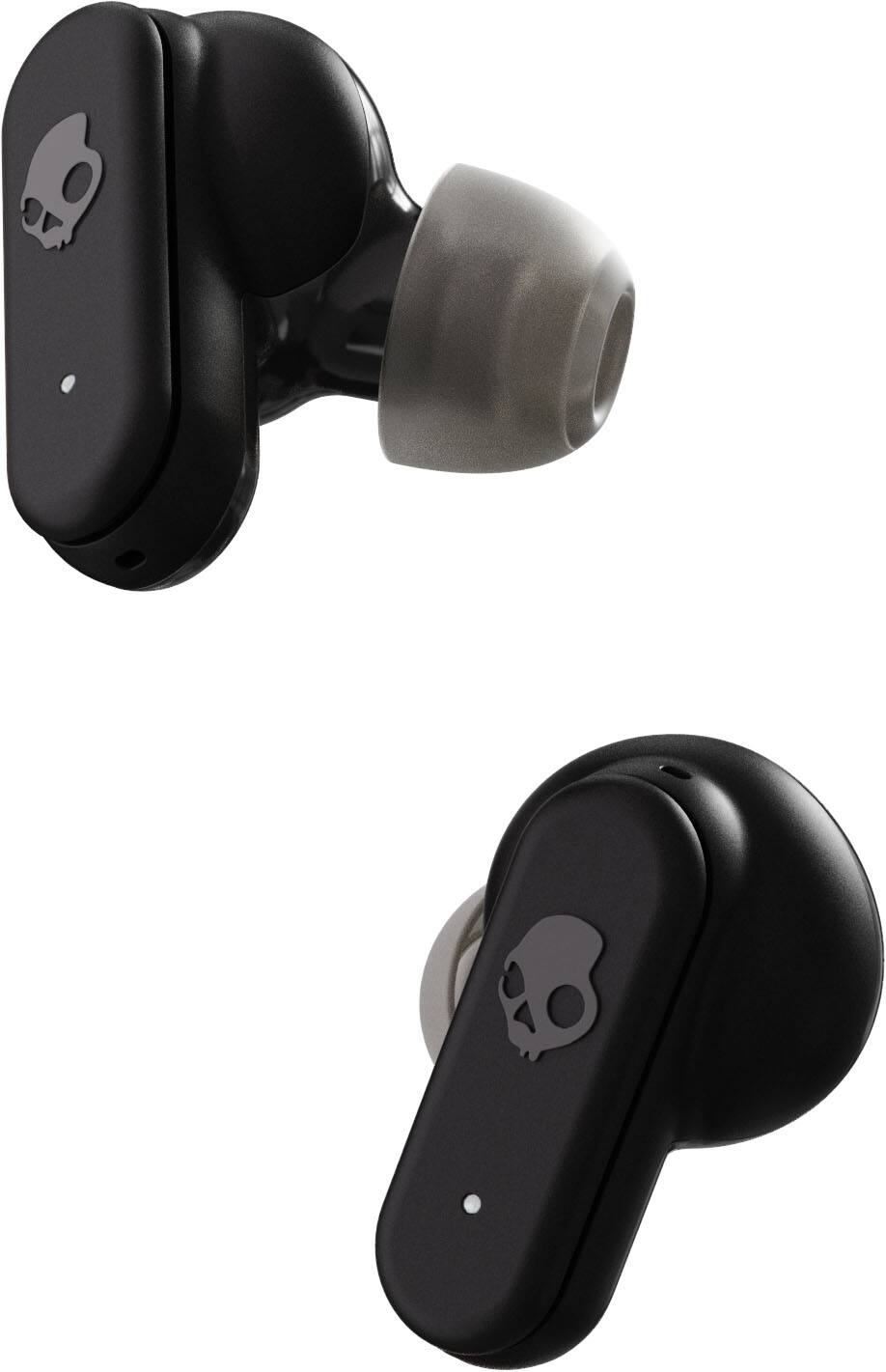 Angle. Skullcandy - Dime EVO True Wireless Bluetooth In-Ear Earbuds - Black.