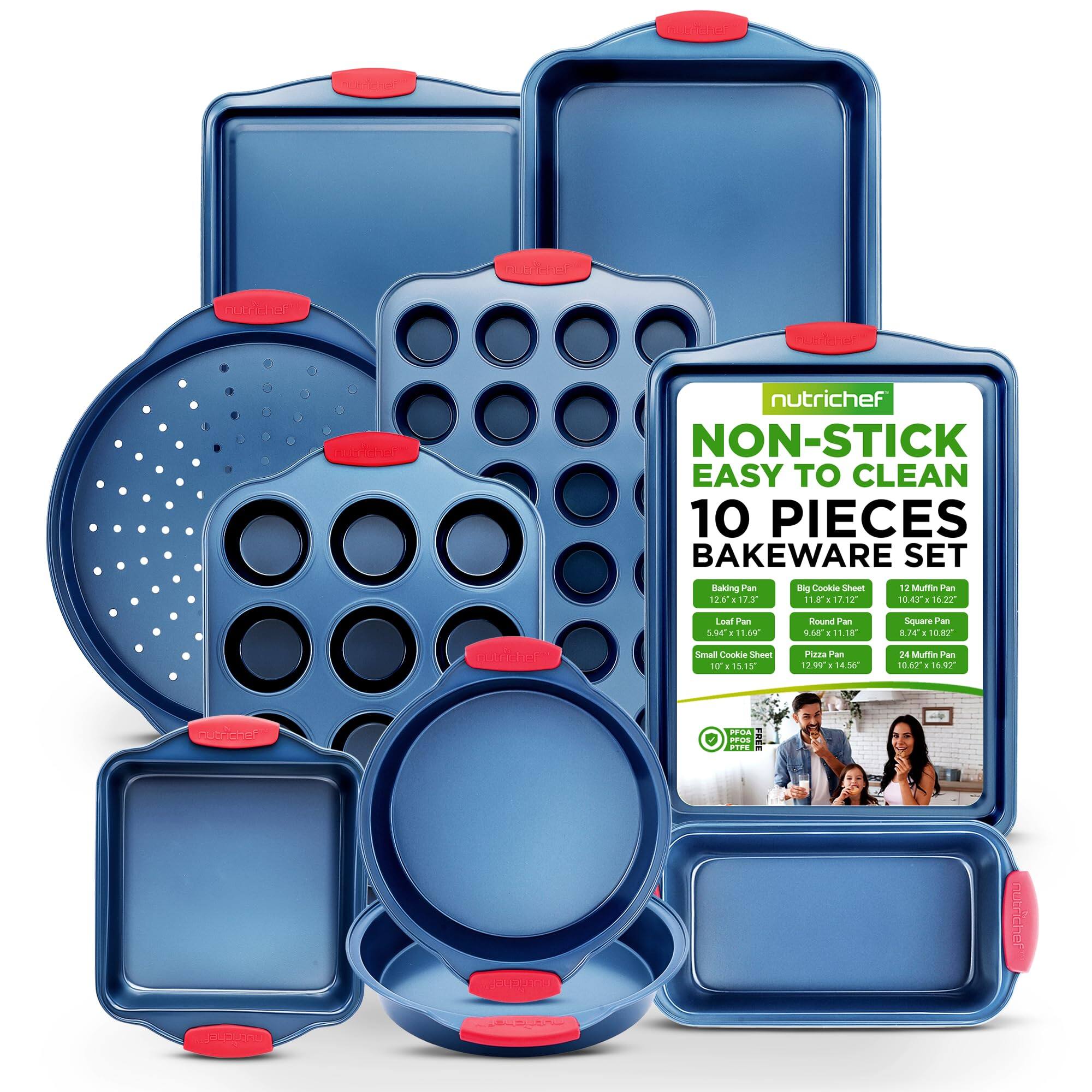 NutriChef - 10-Piece Nonstick Bakeware Set