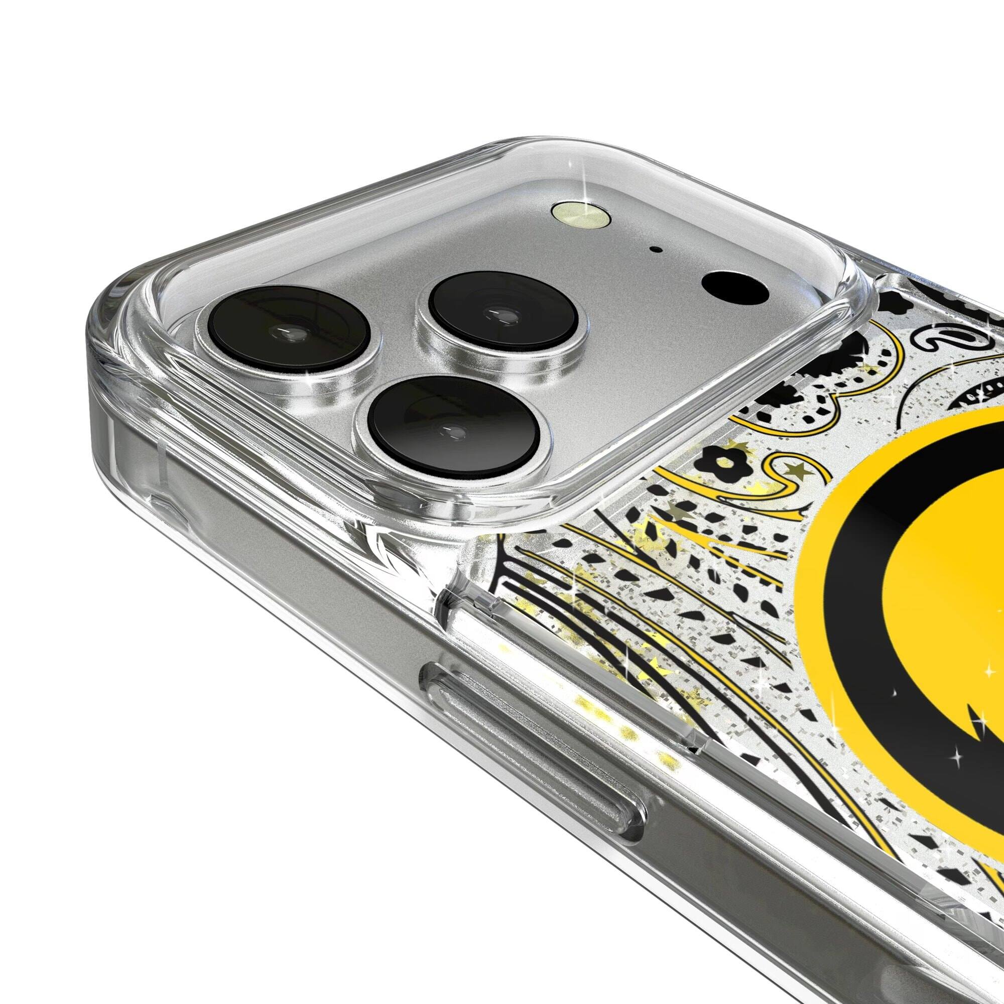 Alt View 2. Keyscaper - Iowa Hawkeyes iPhone Glitter Paisley Design Case - 13 Pro - Multicolor.