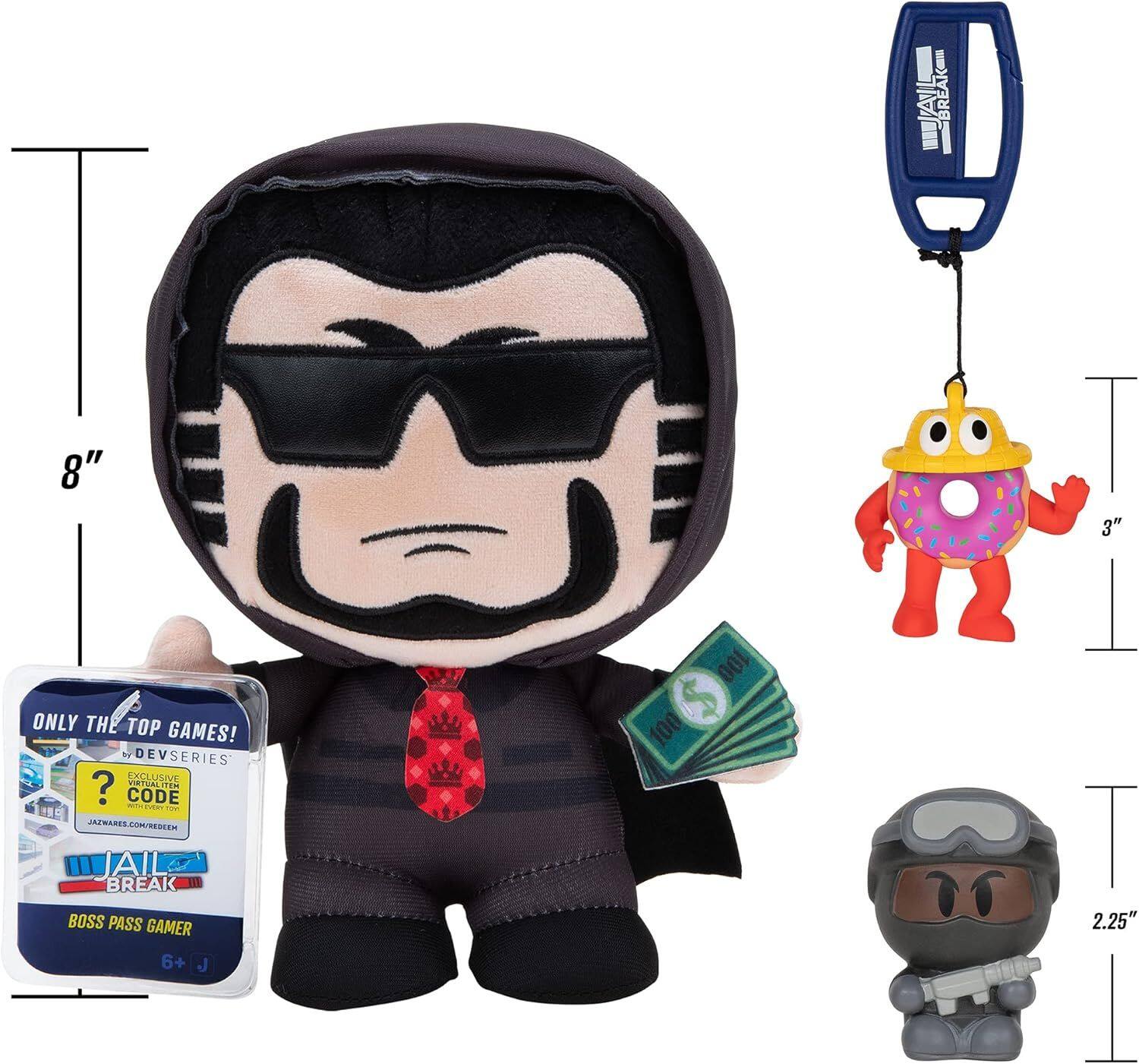 I 8" 3" ONLY THE TOP GAMES! DEVSERIES EXCLUSIVE VIRTSALITER TUA TEm CODE MINERT - -e JAPSARIS COM/REBSEH IAIL BREAK I BOSS PASS GAMER 6+ + J 100 100 T 2.25"