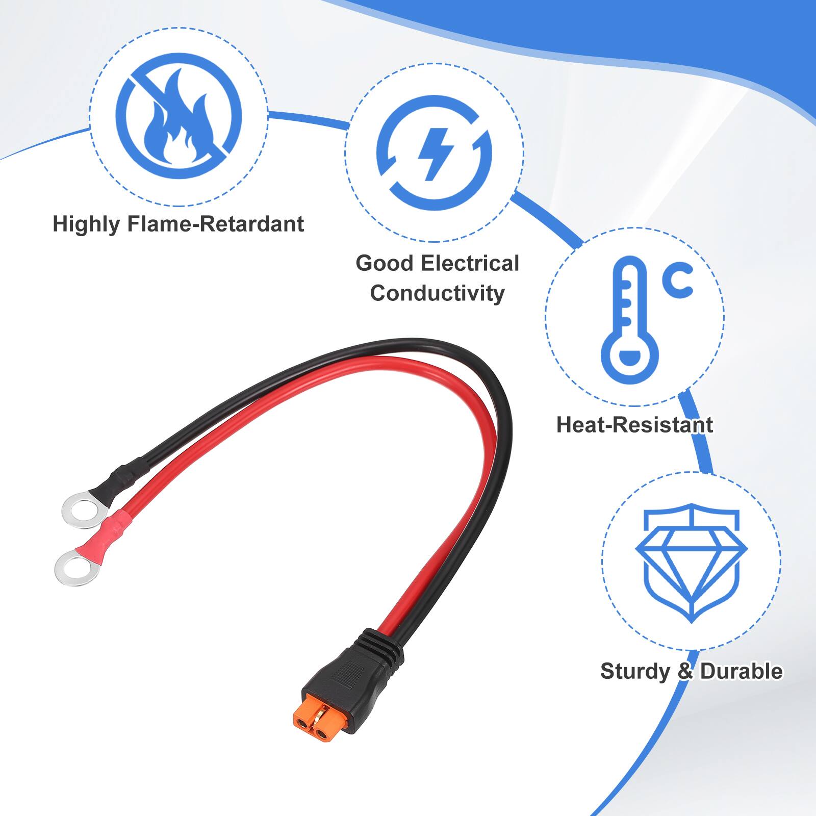 Highly Flame-Retardant  
Good Electrical Conductivity  
Heat-Resistant  
Sturdy & Durable