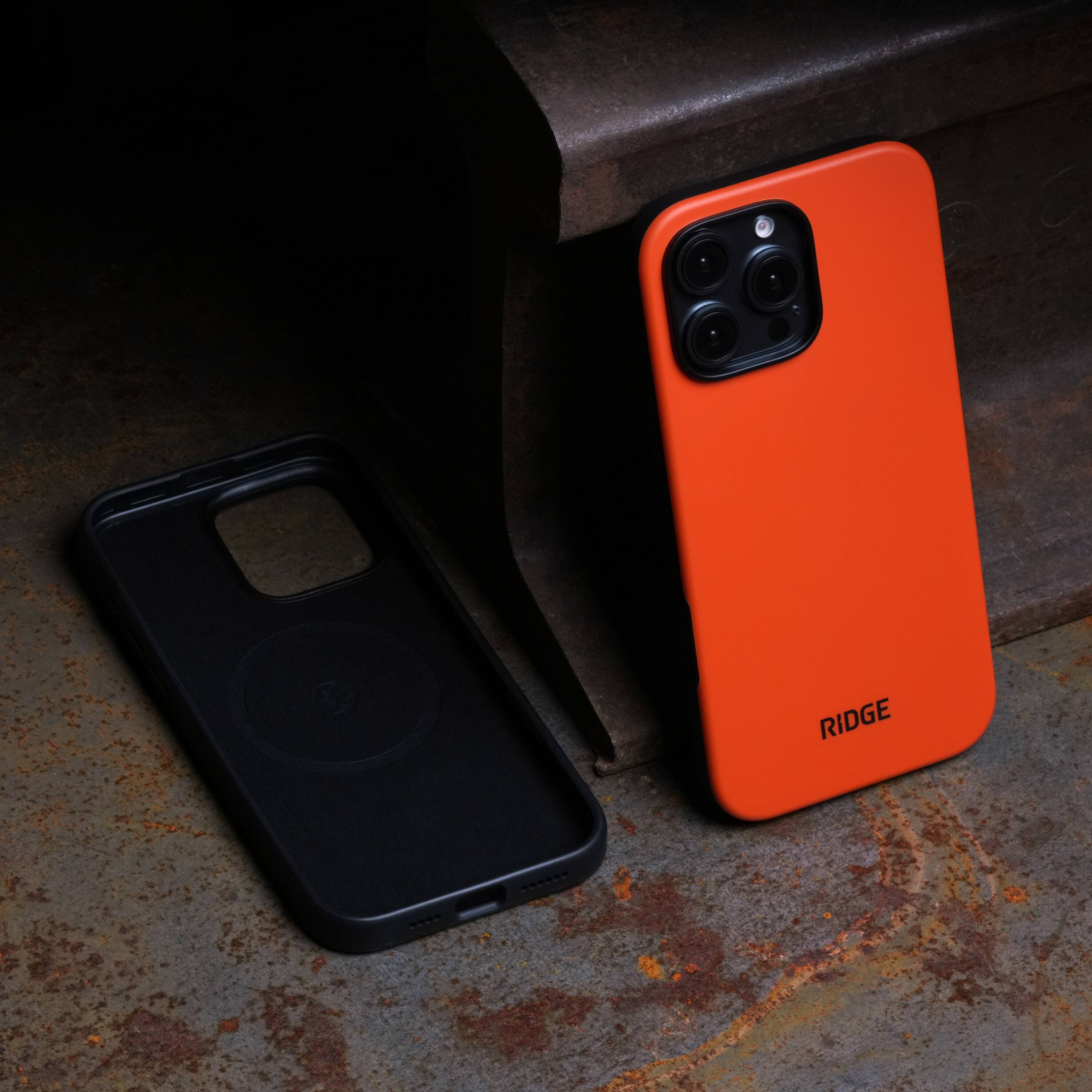 Alt View 7. The Ridge Wallet - Everyday Phone Case - IPhone 16 Pro Max - Basecamp Orange - Basecamp Orange.