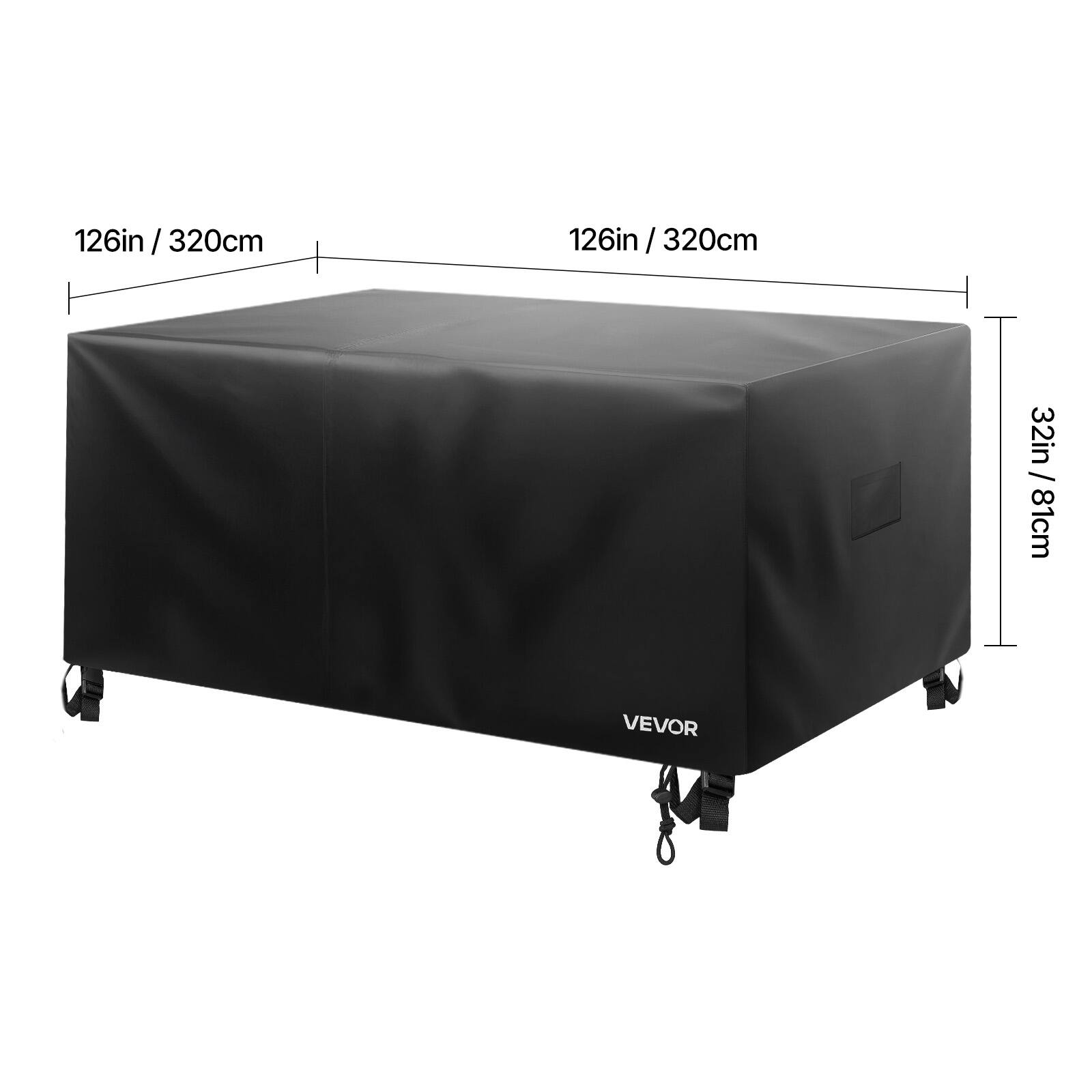 126in / 320cm, 126in / 320cm, 32in / 81cm, VEVOR