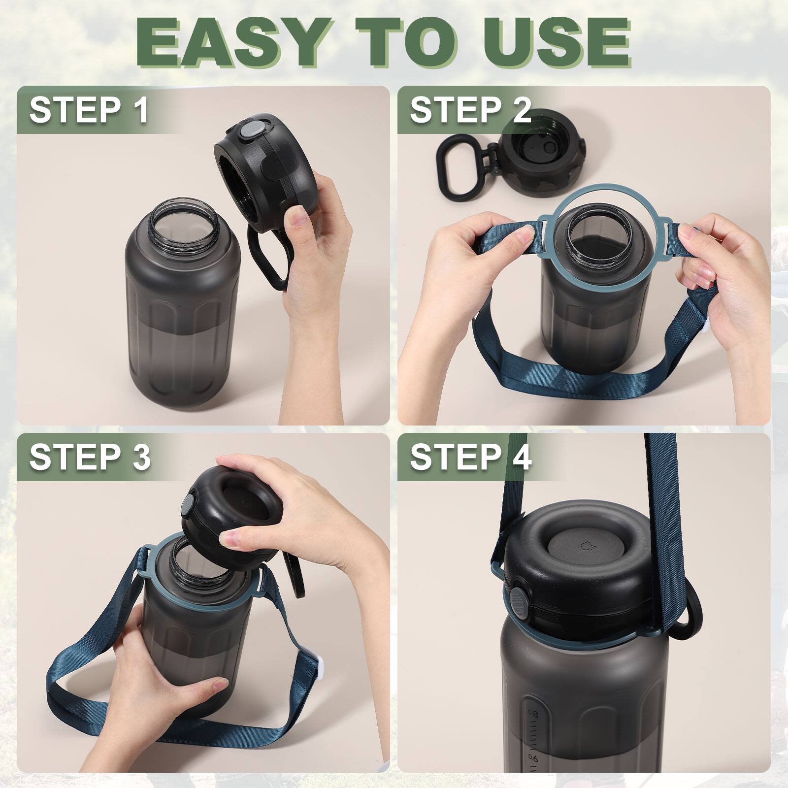 EASY TO USE

STEP 1

STEP 2

STEP 3

STEP 4