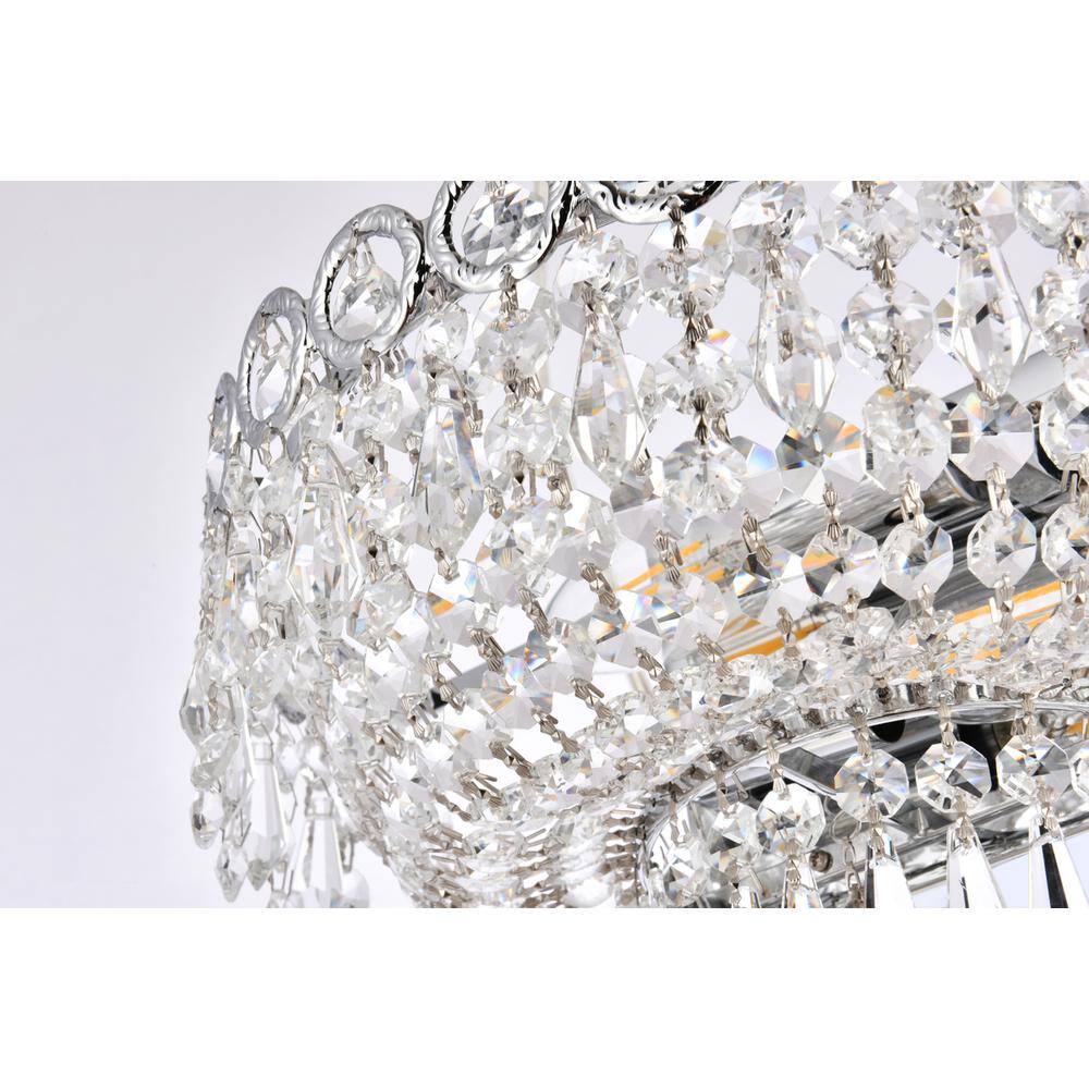 Alt View 4. Elegant Lighting - Century 2 light Chrome Wall Sconce Clear Royal Cut Crystal - Chrome.