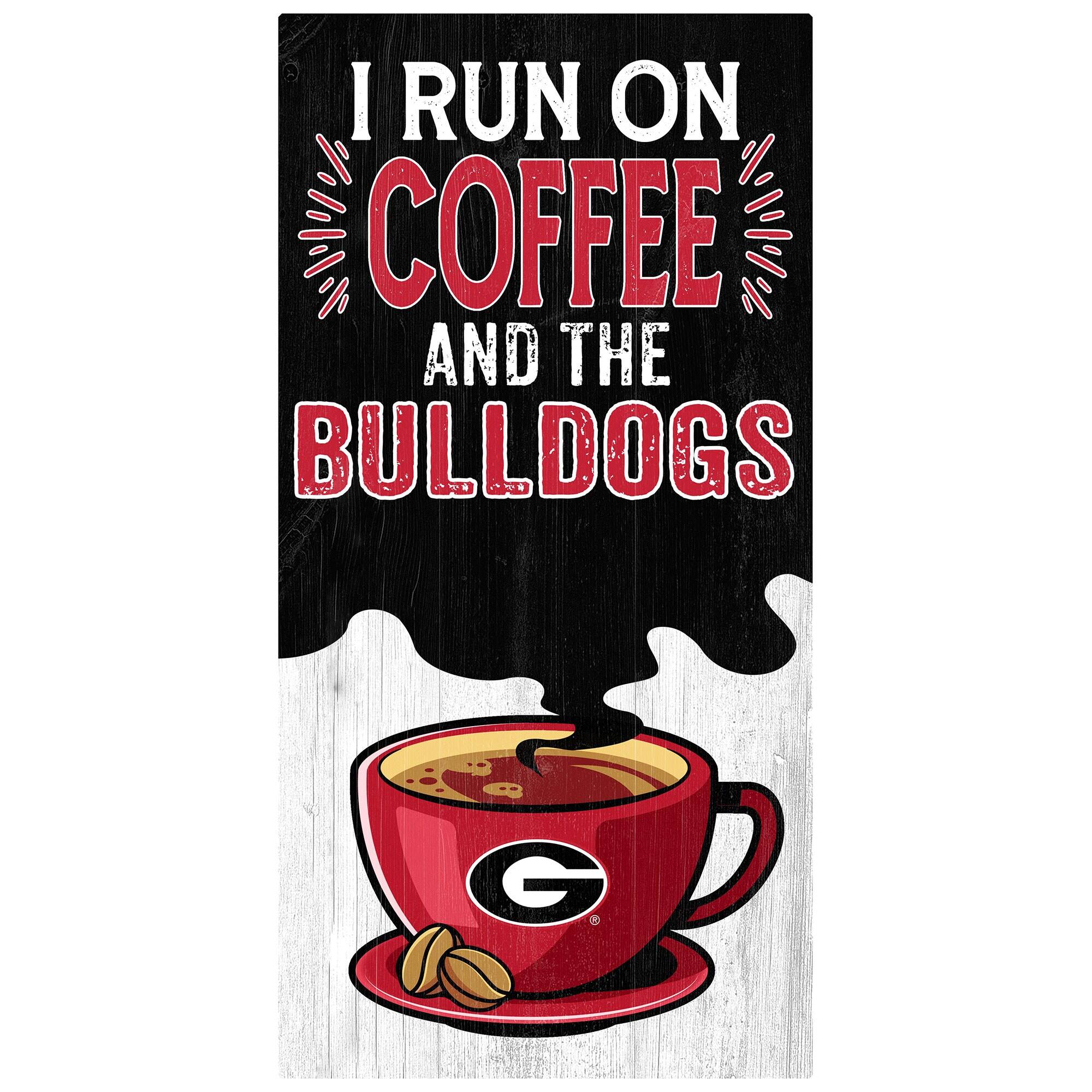 Georgia Bulldogs 6" x 12" Coffee Wall Art