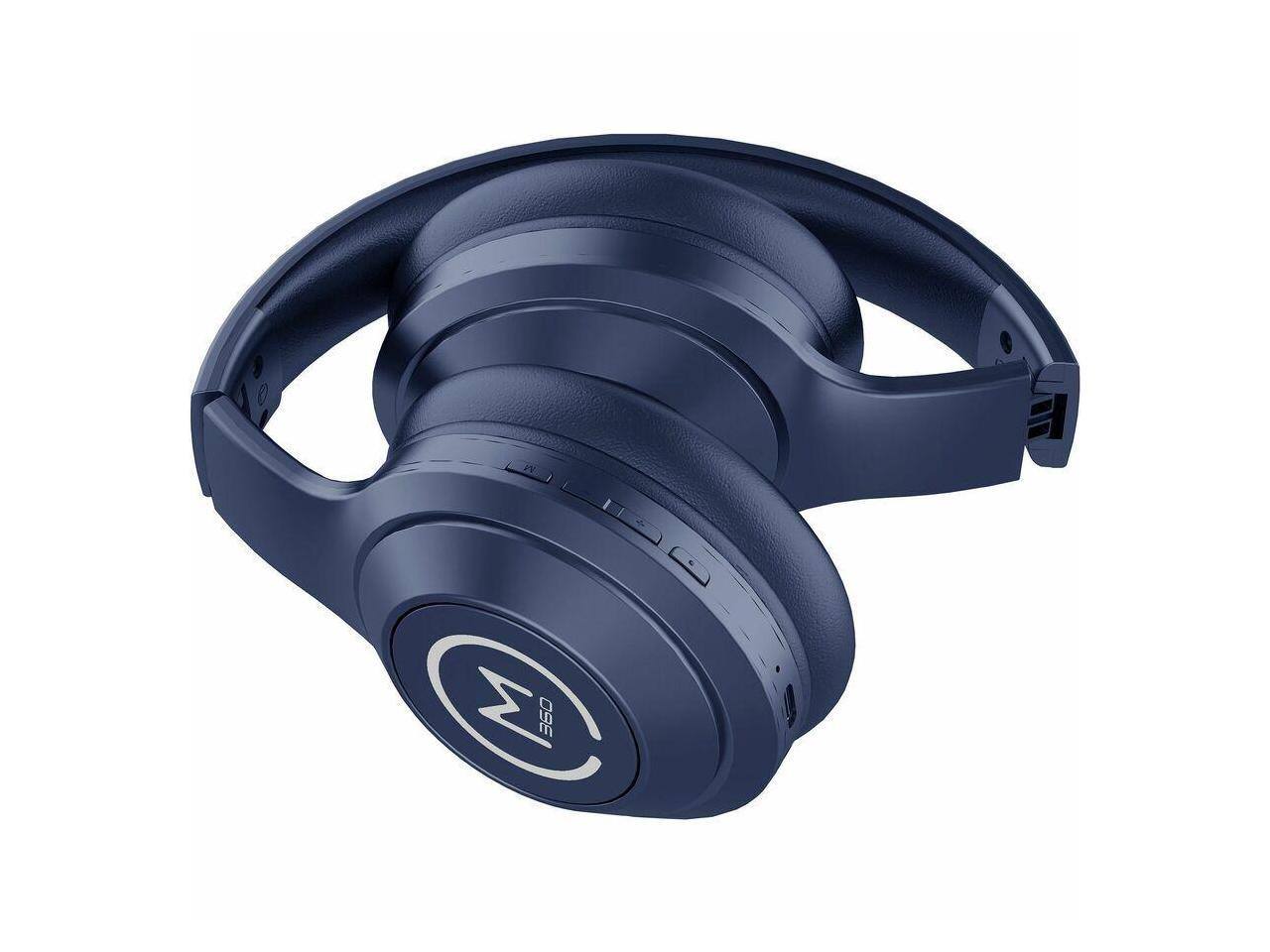 Alt View 3. Morpheus 360 - Morpheus 360 Comfort Plus Wireless Headphones - Bluetooth, Mic, 10H Playtime (Blue) - Blue.