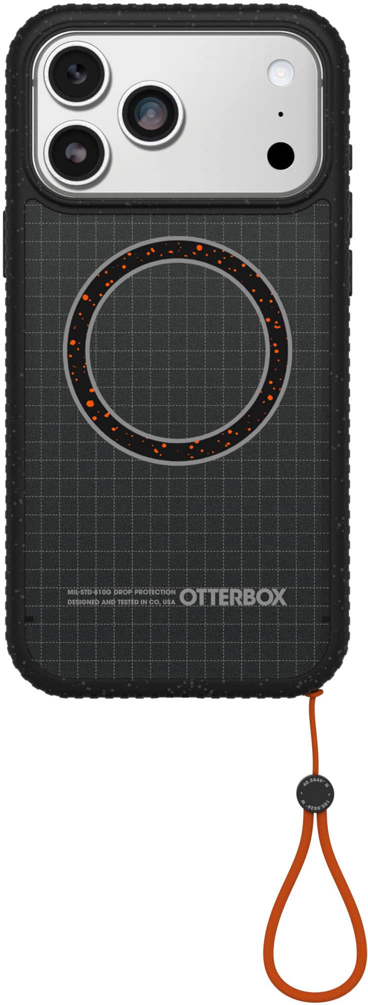 MIL-STD-810G DROP PROTECTION DESIGNED AND TESTED IN CO, USA OTTERBOX  
A0.5849  
M 1.00.000