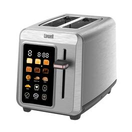 Livwell - Smart Touch 2 Slice Metal Toaster - Stainless Steel