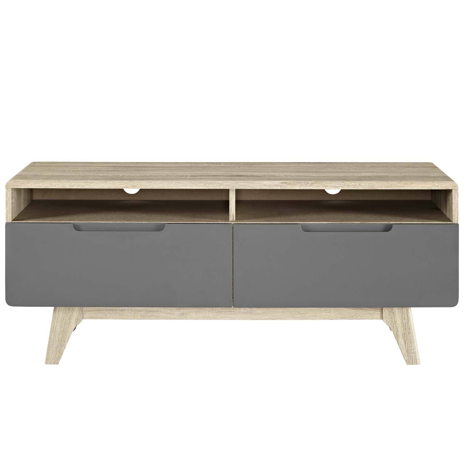 Back. Modway - Origin 47" TV Stand by Modway - Natural Gray.