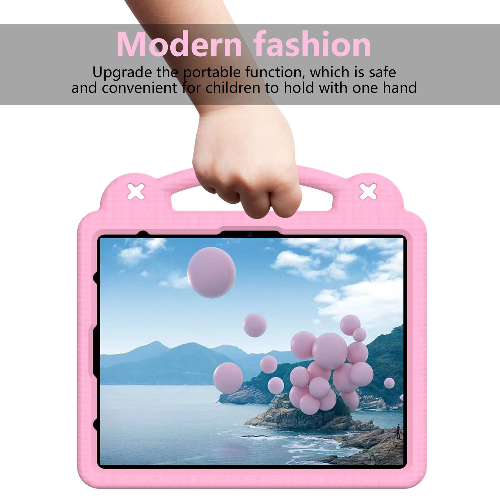 Modern fashion  
Upgrade the portable function, which is safe and convenient for children to hold with one hand