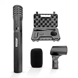 5 CORE - 5Core Lavalier Microphone Clip On Professional Grade 3.5mm Lav Lapel Mic Omnidirectional-INSTRU MIC 100 BLK