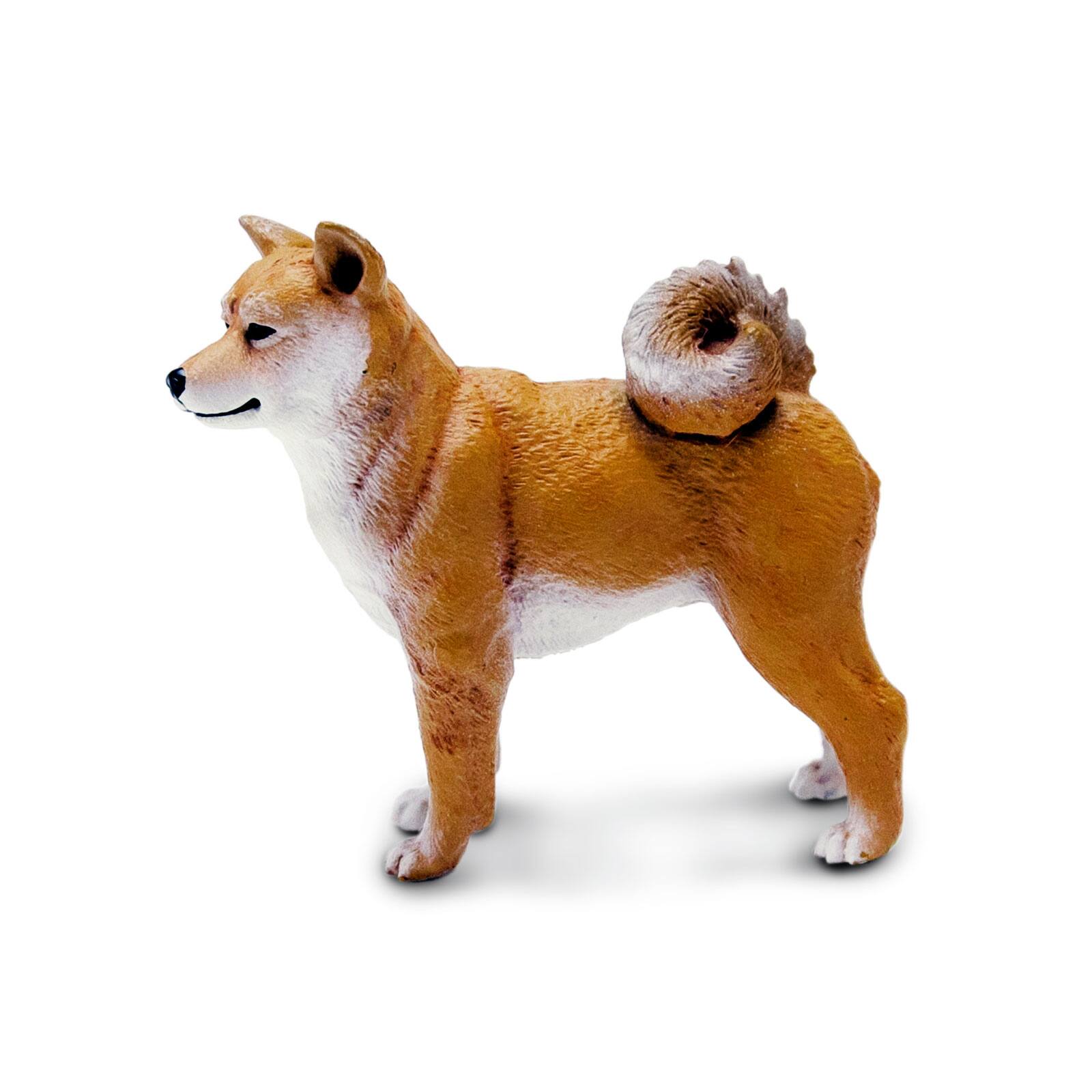 Angle. Safari Ltd. - Shiba Inu Toy Figurine.