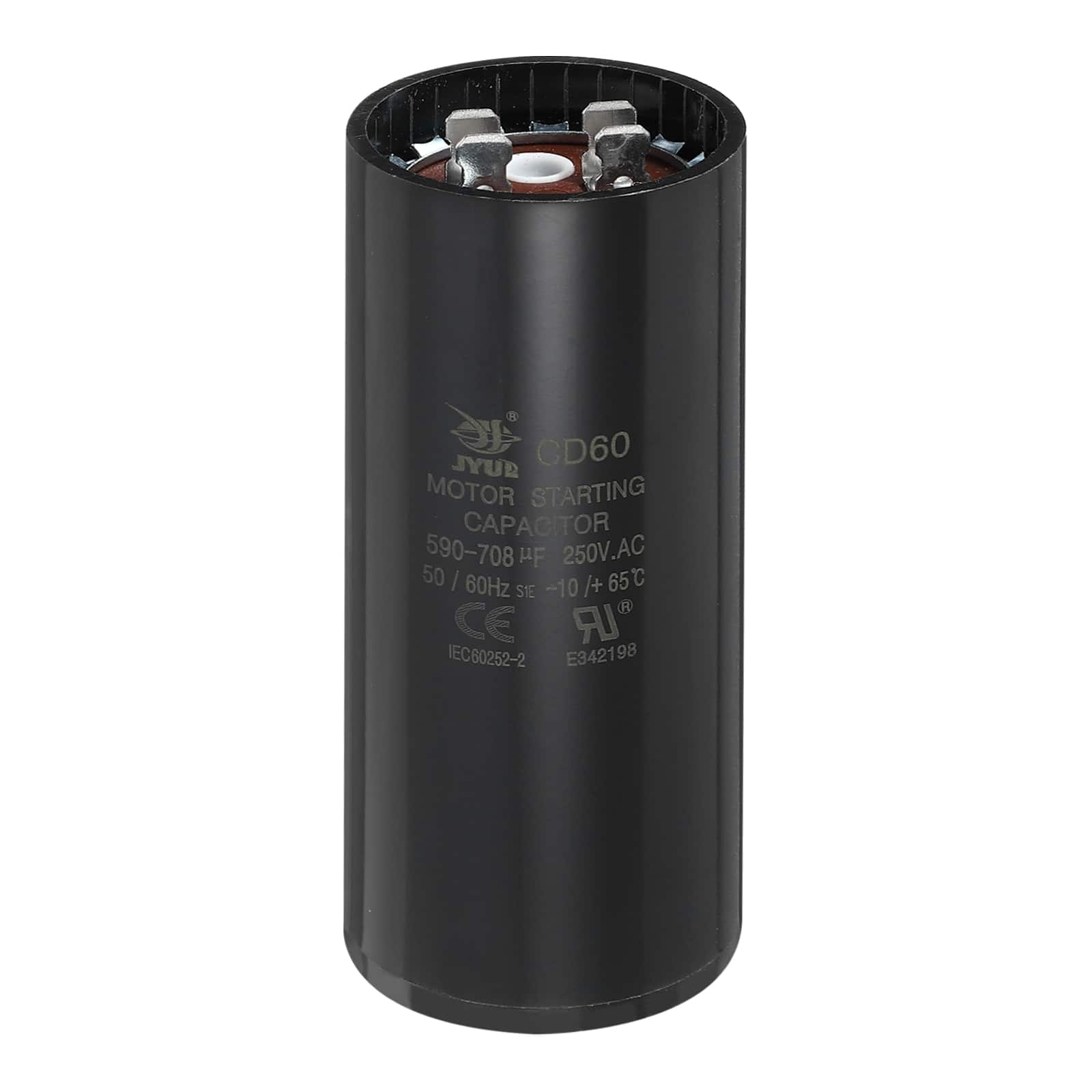 Unique Bargains - CD60 Capacitor 590-708 Mfd, 250 VAC Run Motor Start Capacitor for Electric Fan/Well Pump