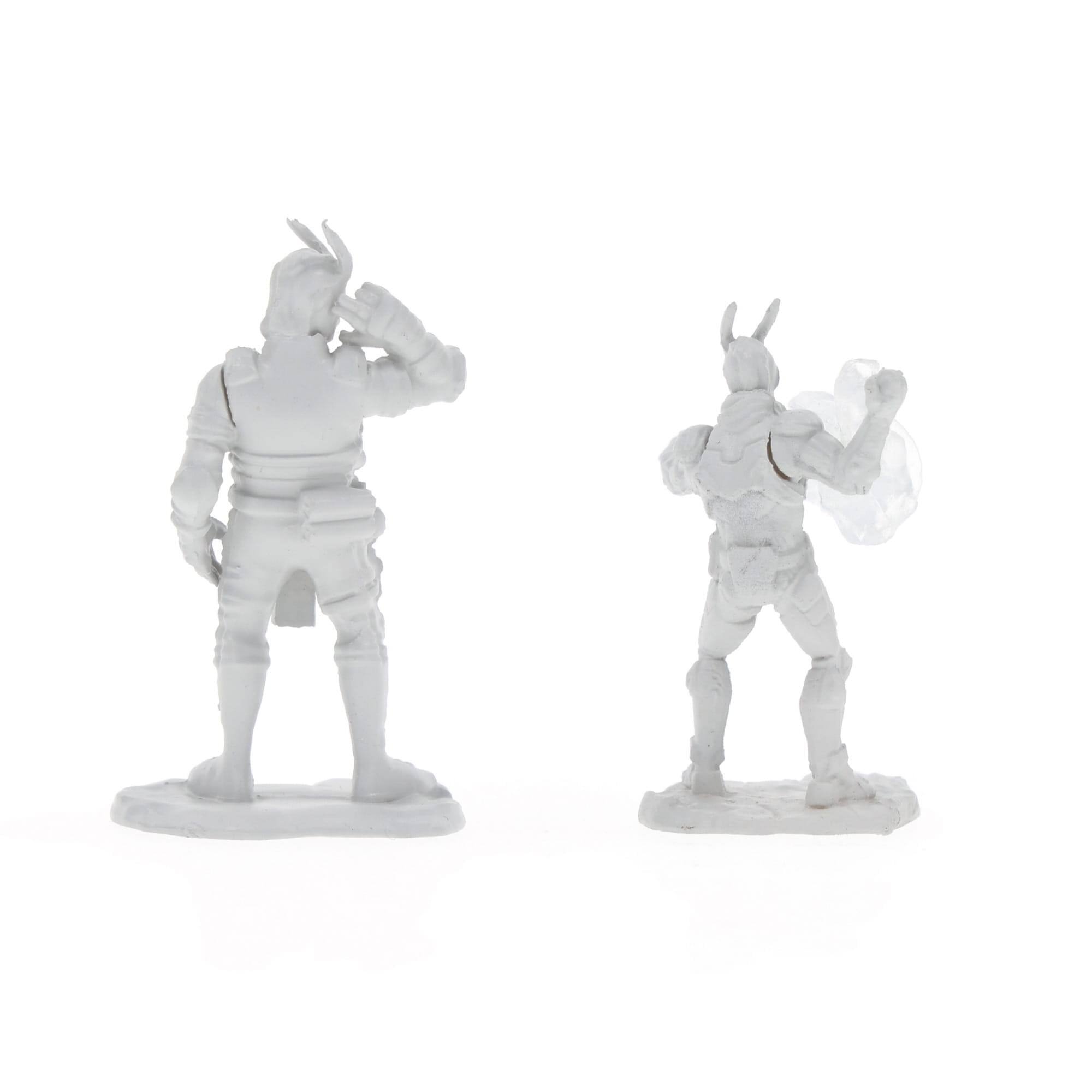 Alt View 2. NECA - Starfinder Deep Cuts Unpainted Miniatures | Lashunta Technomancer Male - Grey.